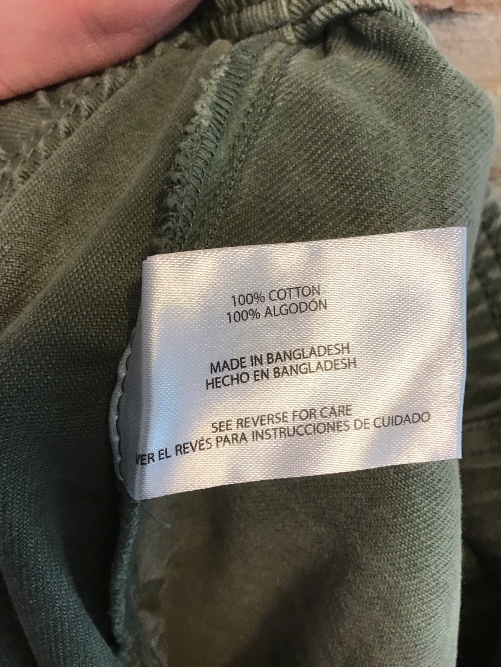 GAP Women's Pullon Olive Wide-Leg High Rise Utility Jeans L - Picture 5 of 5